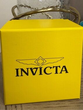 Invicta translucent orange digital chronograph watch